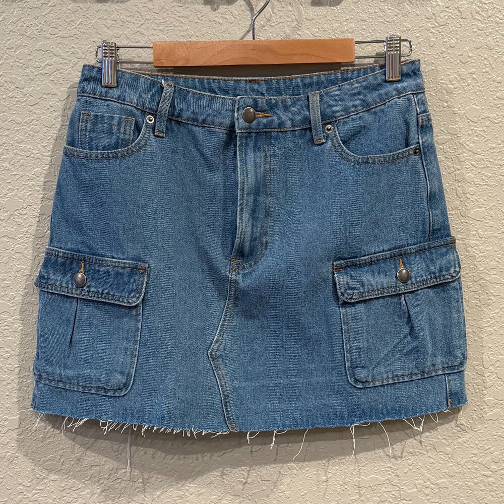 Blu Pepper Denim Mini Skirt